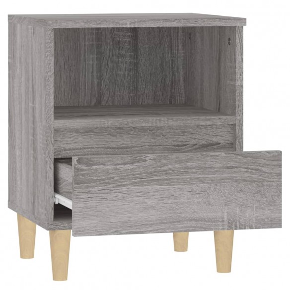 Tables de chevet 2 pcs Sonoma gris 40x35x50 cm