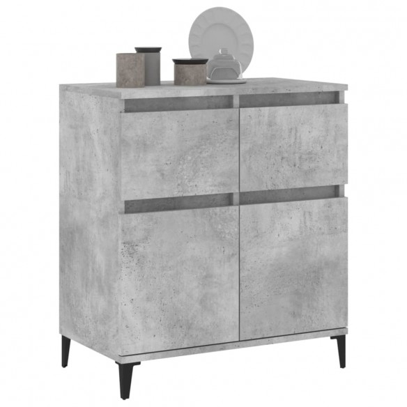 Buffet Gris béton 60x35x70 cm Bois d'ingénierie