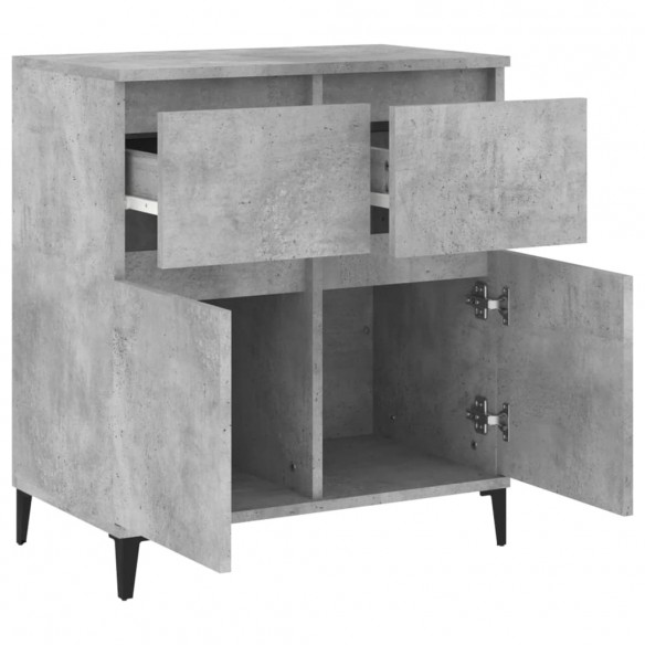 Buffet Gris béton 60x35x70 cm Bois d'ingénierie