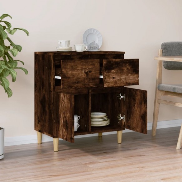 Buffet Chêne fumé 60x35x70 cm Bois d'ingénierie