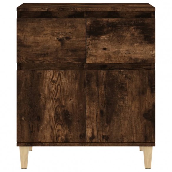 Buffet Chêne fumé 60x35x70 cm Bois d'ingénierie