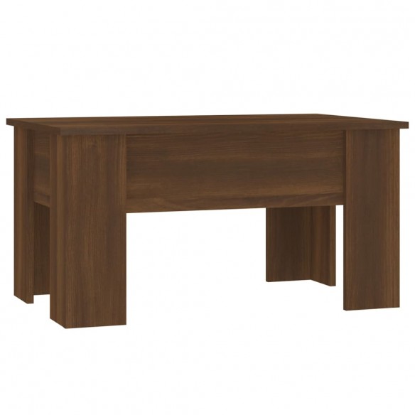 Table basse Chêne marron 79x49x41 cm Bois d'ingénierie