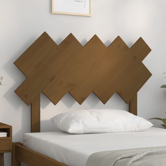 Tête de lit Marron miel 104x3x80,5 cm Bois massif de pin