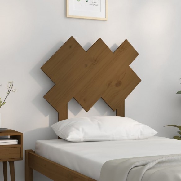 Tête de lit Marron miel 72,5x3x81 cm Bois massif de pin