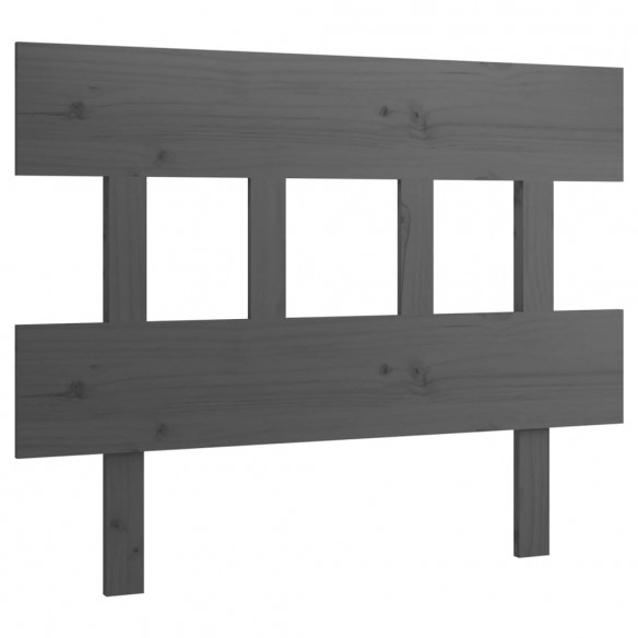 Tête de lit Gris 103,5x3x81 cm Bois massif de pin