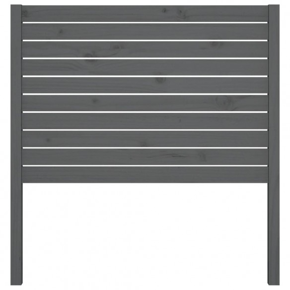 Tête de lit Gris 81x4x100 cm Bois massif de pin