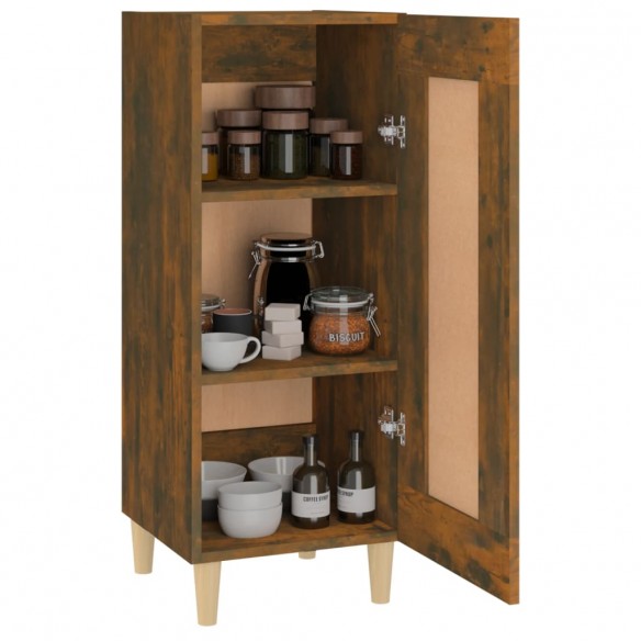 Buffet Chêne fumé 34,5x34x90 cm Bois d'ingénierie