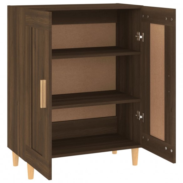 Buffet Chêne marron 69,5x34x90 cm Bois d'ingénierie