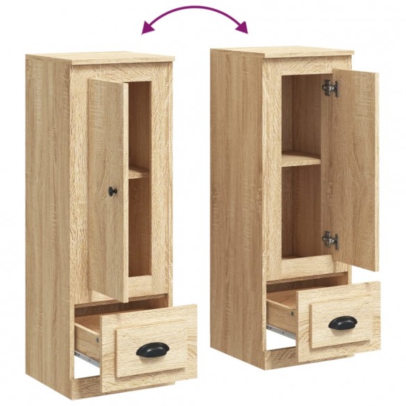 Buffet haut chêne sonoma 36x35,5x103,5 cm bois d'ingénierie