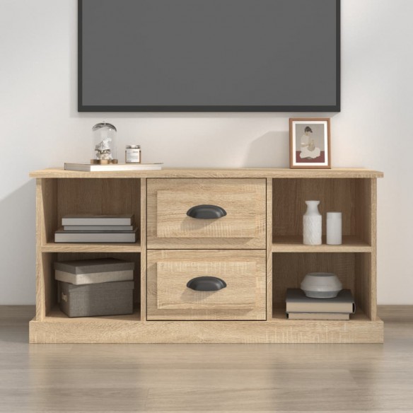 Meuble TV chêne sonoma 99,5x35,5x48 cm bois d'ingénierie