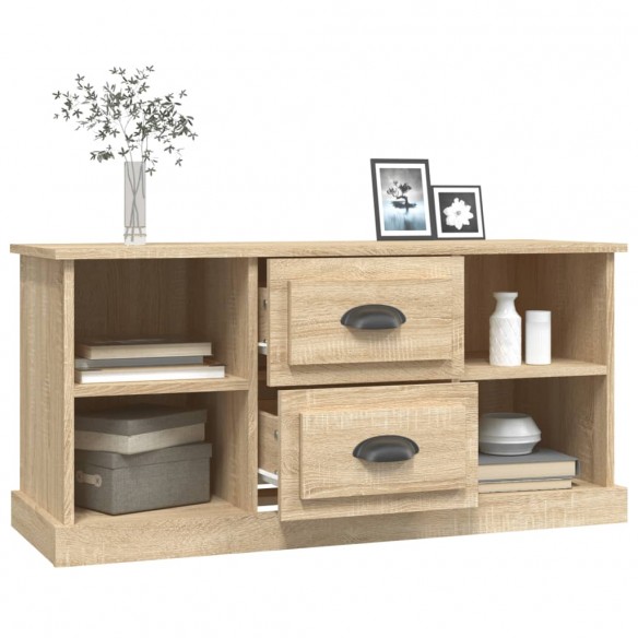 Meuble TV chêne sonoma 99,5x35,5x48 cm bois d'ingénierie