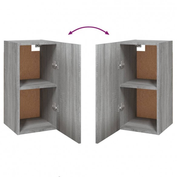 Meubles TV 2 pcs Sonoma gris 30,5x30x60 cm Bois d'ingénierie