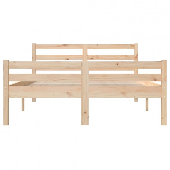 Cadre de lit bois massif 135x190 cm double