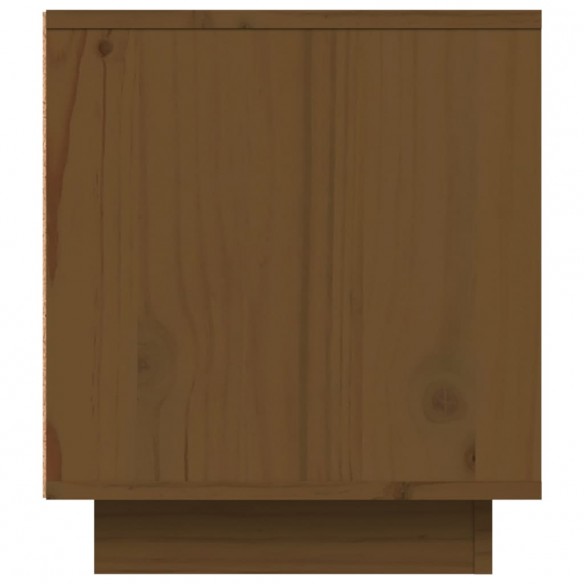 Meuble TV Marron miel 80x35x40,5 cm Bois de pin massif