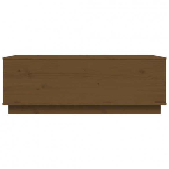 Table basse Marron miel 100x50x35 cm Bois massif de pin