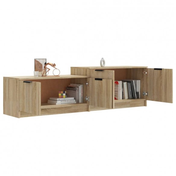 Meuble TV Chêne sonoma 158,5x36x45 cm Bois d'ingénierie