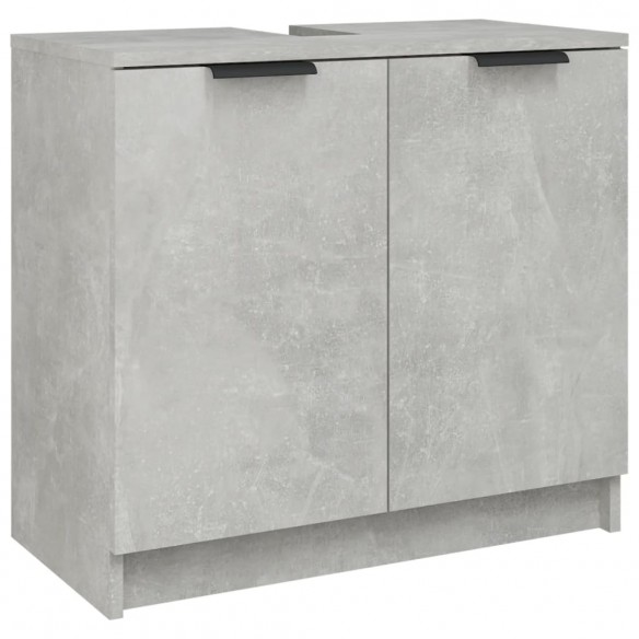 Armoire de bain Gris béton 64,5x33,5x59 cm Bois d'ingénierie