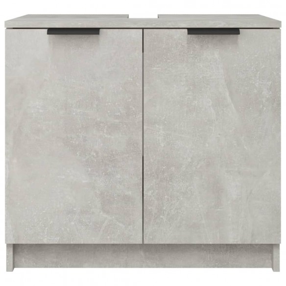 Armoire de bain Gris béton 64,5x33,5x59 cm Bois d'ingénierie