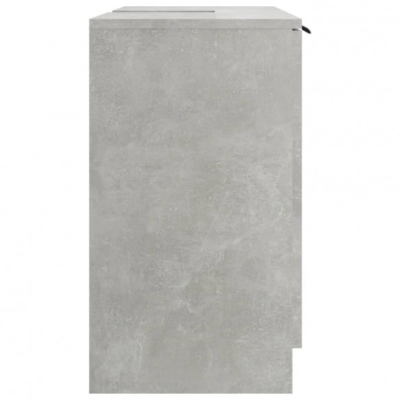 Armoire de bain Gris béton 64,5x33,5x59 cm Bois d'ingénierie