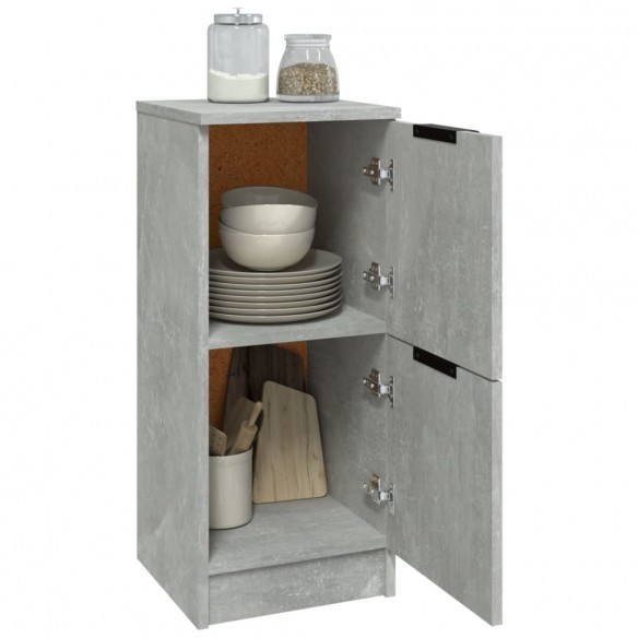 Buffet Gris béton 30x30x70 cm Bois d'ingénierie