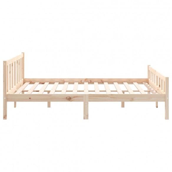 Cadre de lit bois massif 120x190 cm petit double