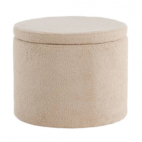 Venture Home Pouf Dunken 51x51x43 cm Teddy Beige