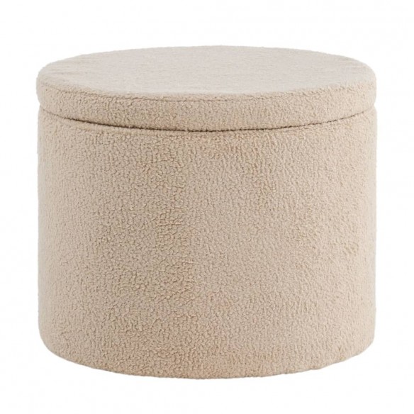 Venture Home Pouf Dunken 51x51x43 cm Teddy Beige