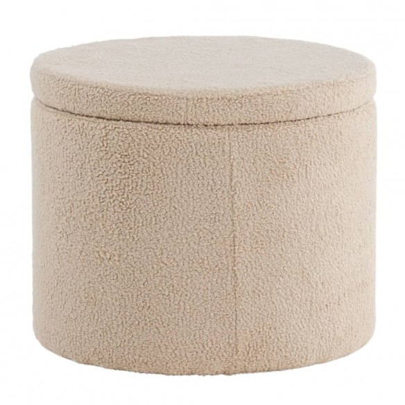 Venture Home Pouf Dunken 51x51x43 cm Teddy Beige