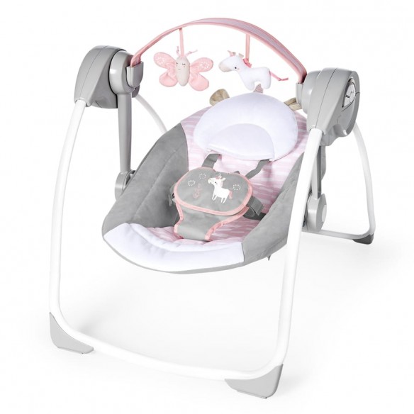 Ingenuity Balançoire bébé portable Comfort 2 Go Flora the Unicorn