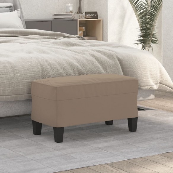 Banc Taupe 70x35x41 cm Tissu microfibre