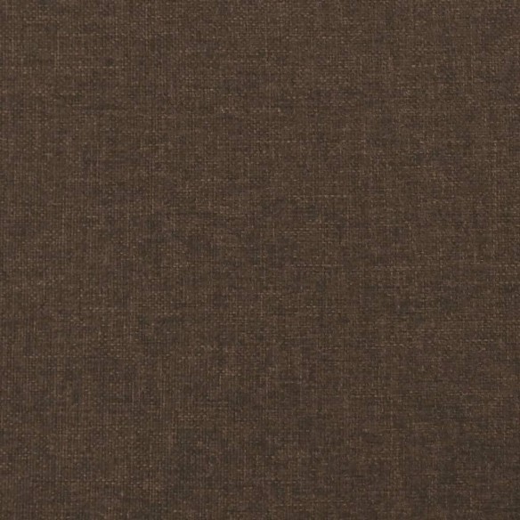 Cadre de lit Marron foncé 90x200 cm Tissu