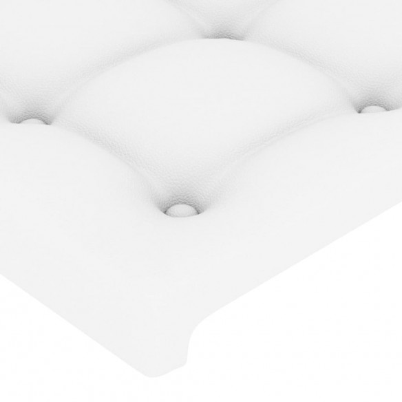 Têtes de lit 2 pcs Blanc 72x5x78/88 cm Similicuir