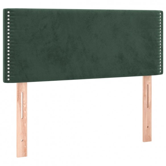 Tête de lit Vert foncé 100x5x78/88 cm Velours