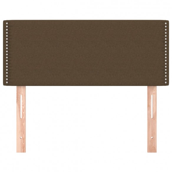 Tête de lit Marron Foncé 90x5x78/88 cm Tissu