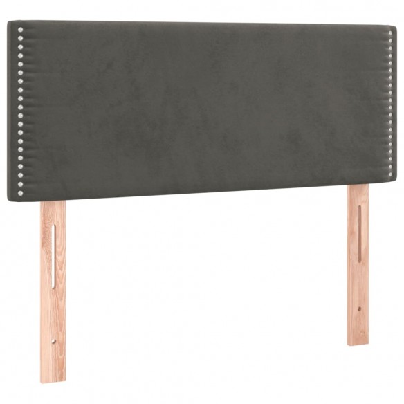 Tête de lit Gris foncé 80x5x78/88 cm Velours