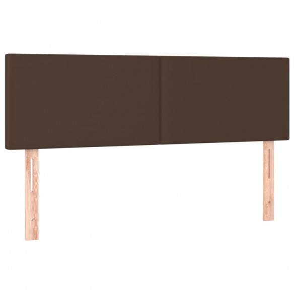 Têtes de lit 2 pcs Marron 72x5x78/88 cm Similicuir