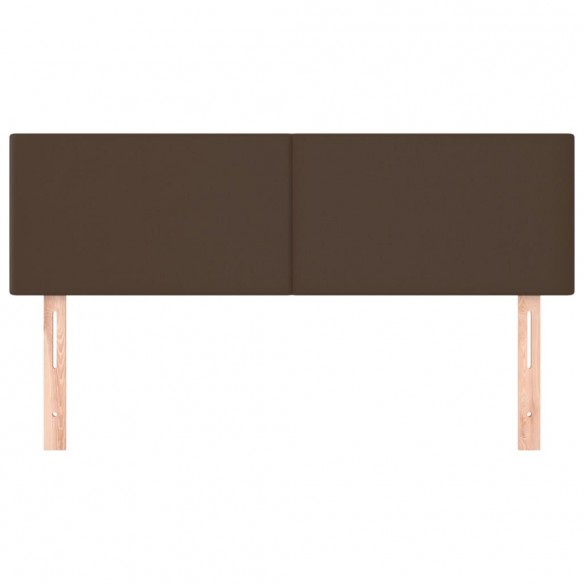 Têtes de lit 2 pcs Marron 72x5x78/88 cm Similicuir