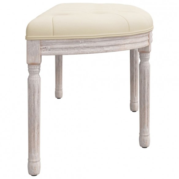 Banc beige 110,5x45x49 cm lin