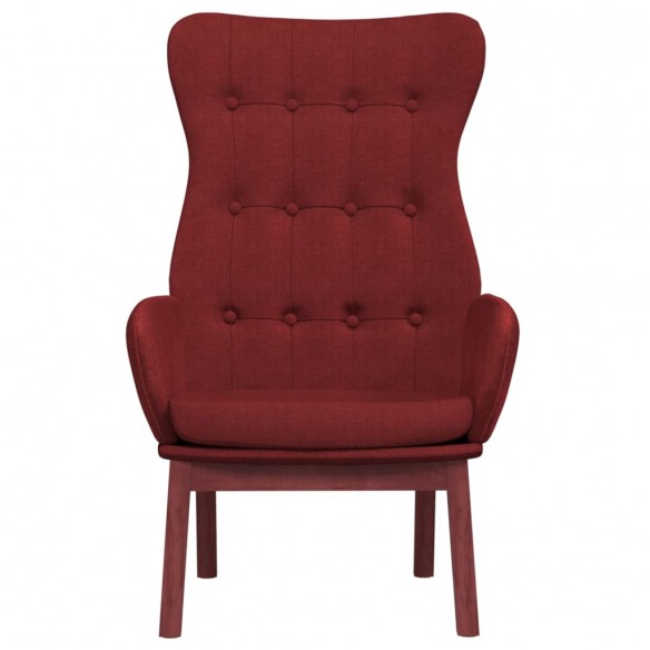 Chaise de relaxation Rouge bordeaux Tissu