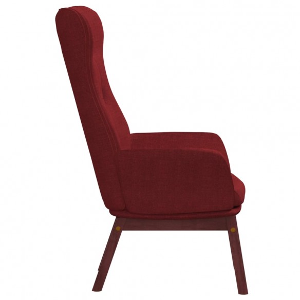 Chaise de relaxation Rouge bordeaux Tissu