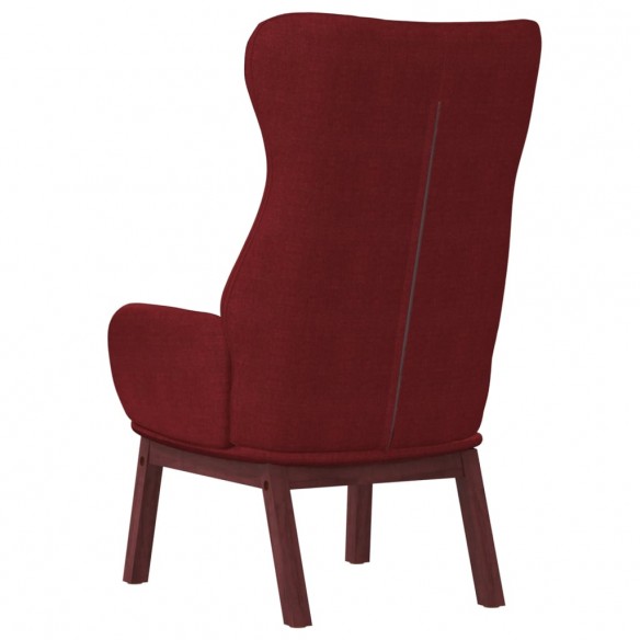 Chaise de relaxation Rouge bordeaux Tissu