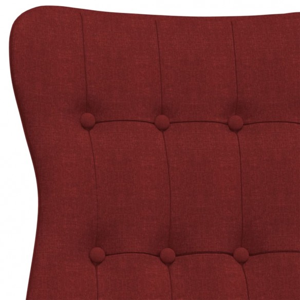 Chaise de relaxation Rouge bordeaux Tissu