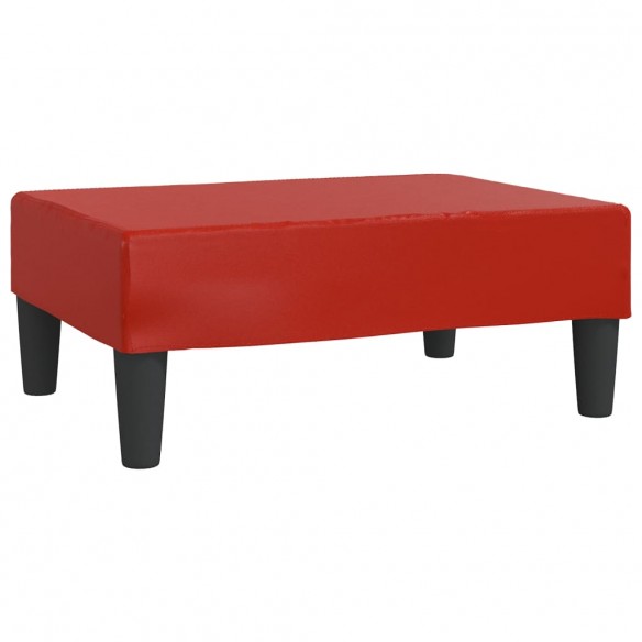 Repose-pied Rouge bordeaux 78x56x32 cm Similicuir