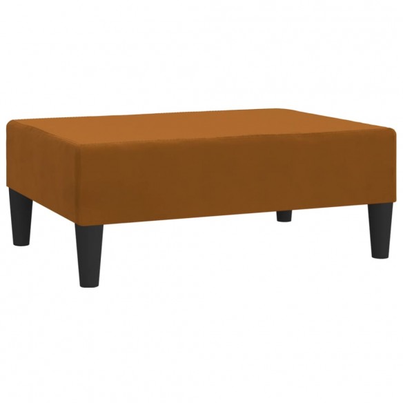 Repose-pied Marron 78x56x32 cm Velours