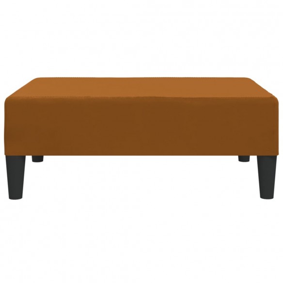 Repose-pied Marron 78x56x32 cm Velours