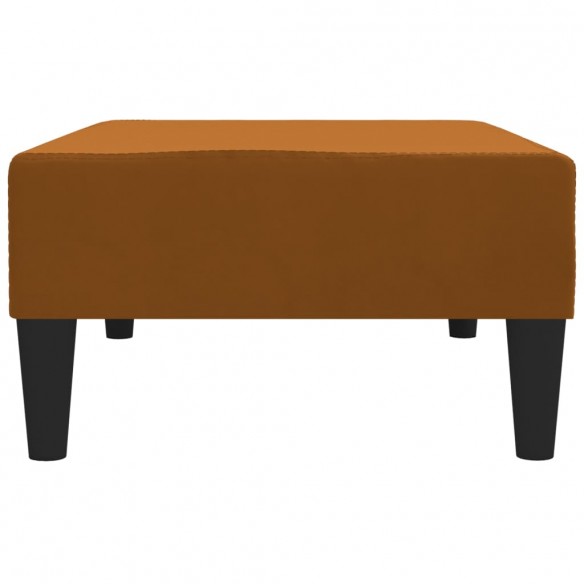 Repose-pied Marron 78x56x32 cm Velours