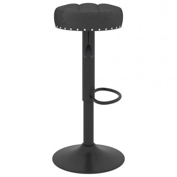 Tabourets de bar 2 pcs Noir Velours