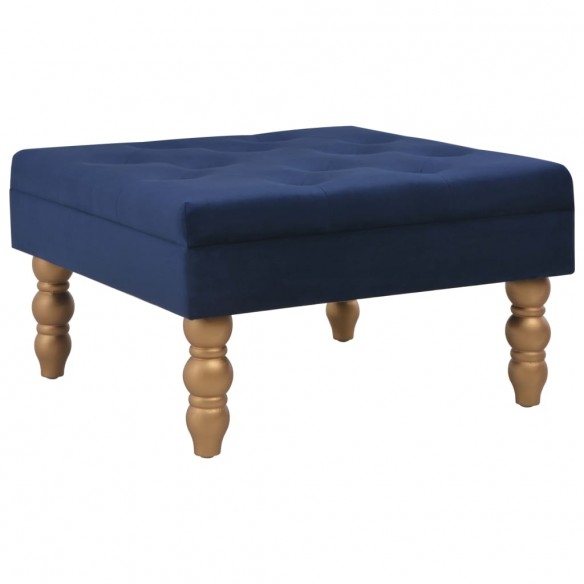 Tabouret Bleu marine 60x60x36 cm Velours