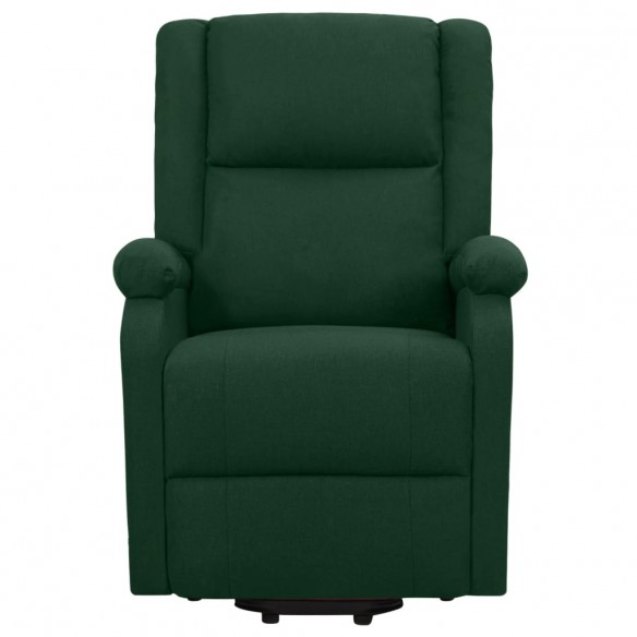 Fauteuil de massage Vert foncé Tissu