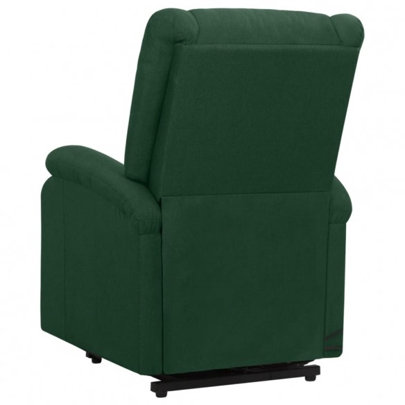 Fauteuil de massage Vert foncé Tissu